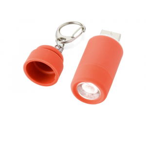Мини-фонарь Avior с зарядкой от USB, красный - купить оптом