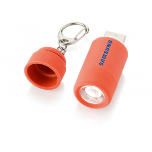 Мини-фонарь Avior с зарядкой от USB, красный - купить оптом