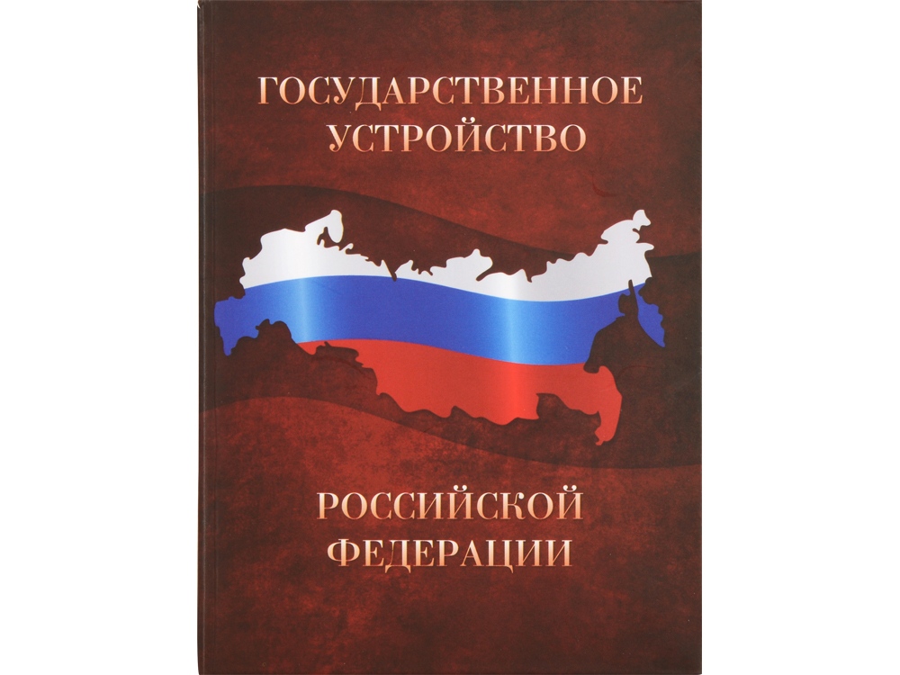 Часы Государственное устройство Российской Федерации, коричневый/бордовый - купить оптом