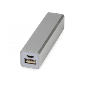 Портативное зарядное устройство Брадуэлл, 2200 mAh, серебристый - купить оптом