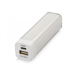 Портативное зарядное устройство Ангра, 2200 mAh, белый - купить оптом