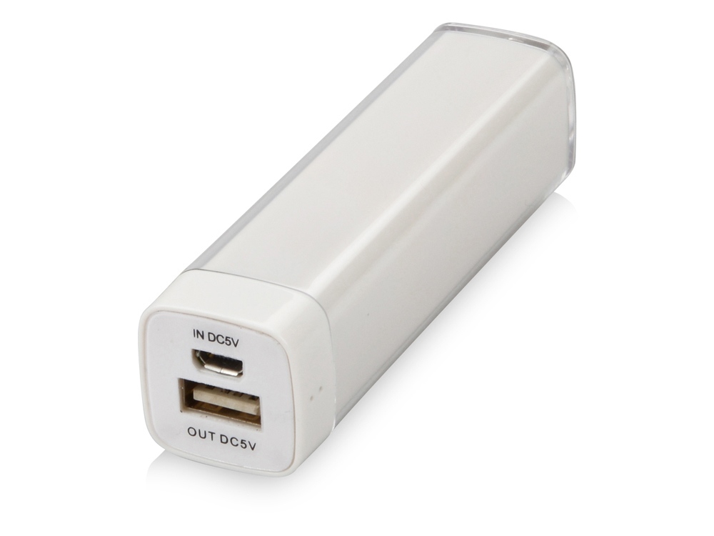 Портативное зарядное устройство Ангра, 2200 mAh, белый - купить оптом