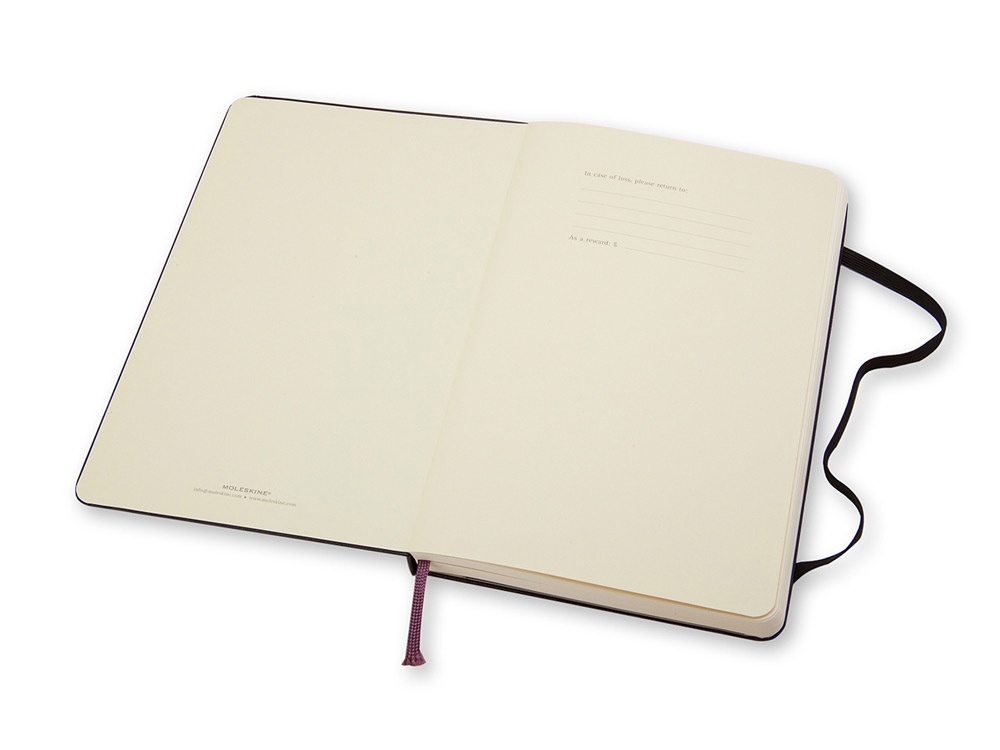 Записная книжка Moleskine Classic (нелинованный) в твердой обложке, Pocket (9x14см), черный - купить оптом