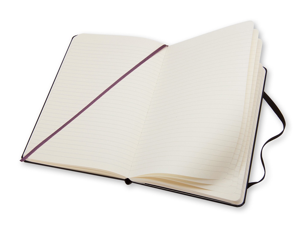 Записная книжка Moleskine Classic (в линейку) в твердой обложке, Pocket (9x14см), черный - купить оптом