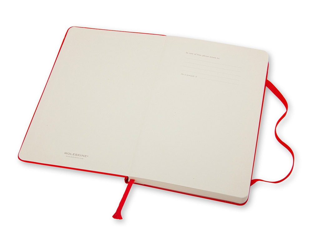 Записная книжка Moleskine Classic (в линейку) в твердой обложке, Large (13х21см), красный - купить оптом