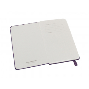 Записная книжка Moleskine Classic (в линейку) в твердой обложке, Pocket (9x14см), фиолетовый - купить оптом