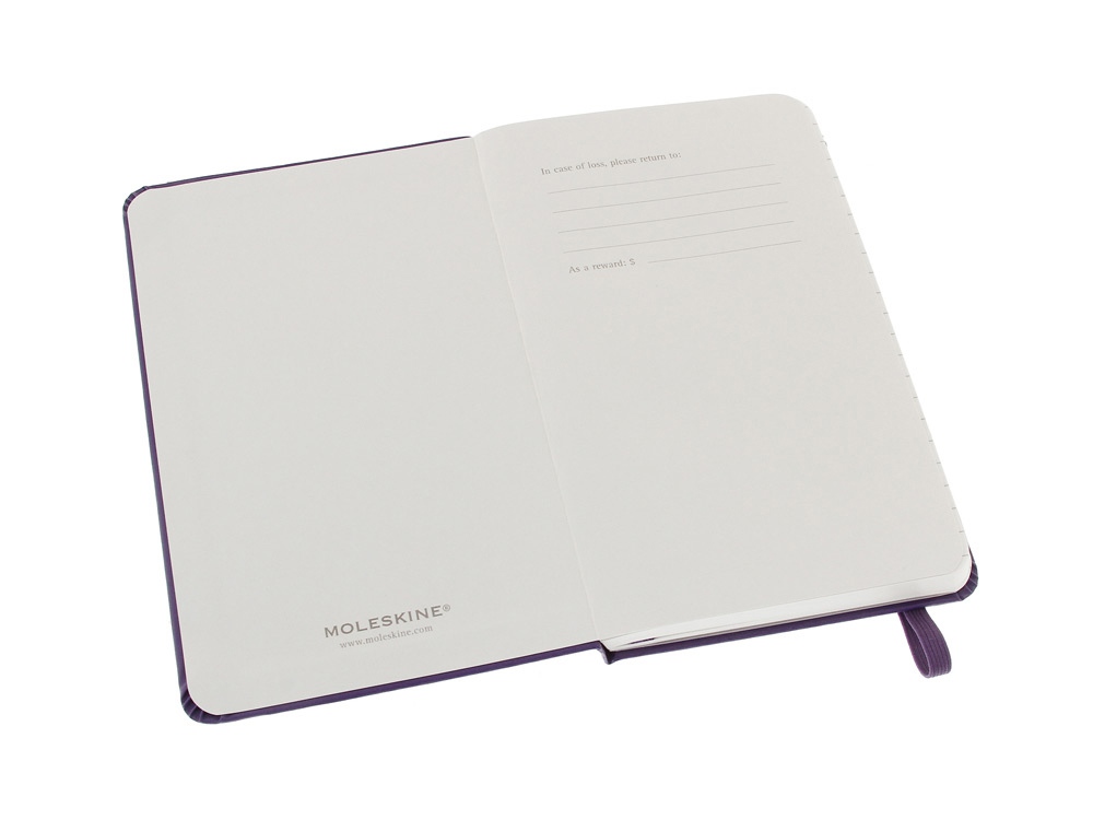 Записная книжка Moleskine Classic (в линейку) в твердой обложке, Pocket (9x14см), фиолетовый - купить оптом