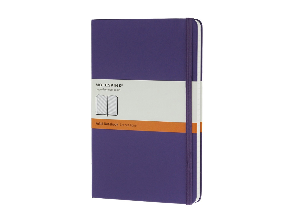 Записная книжка Moleskine Classic (в линейку) в твердой обложке, Large (13х21см), фиолетовый - купить оптом