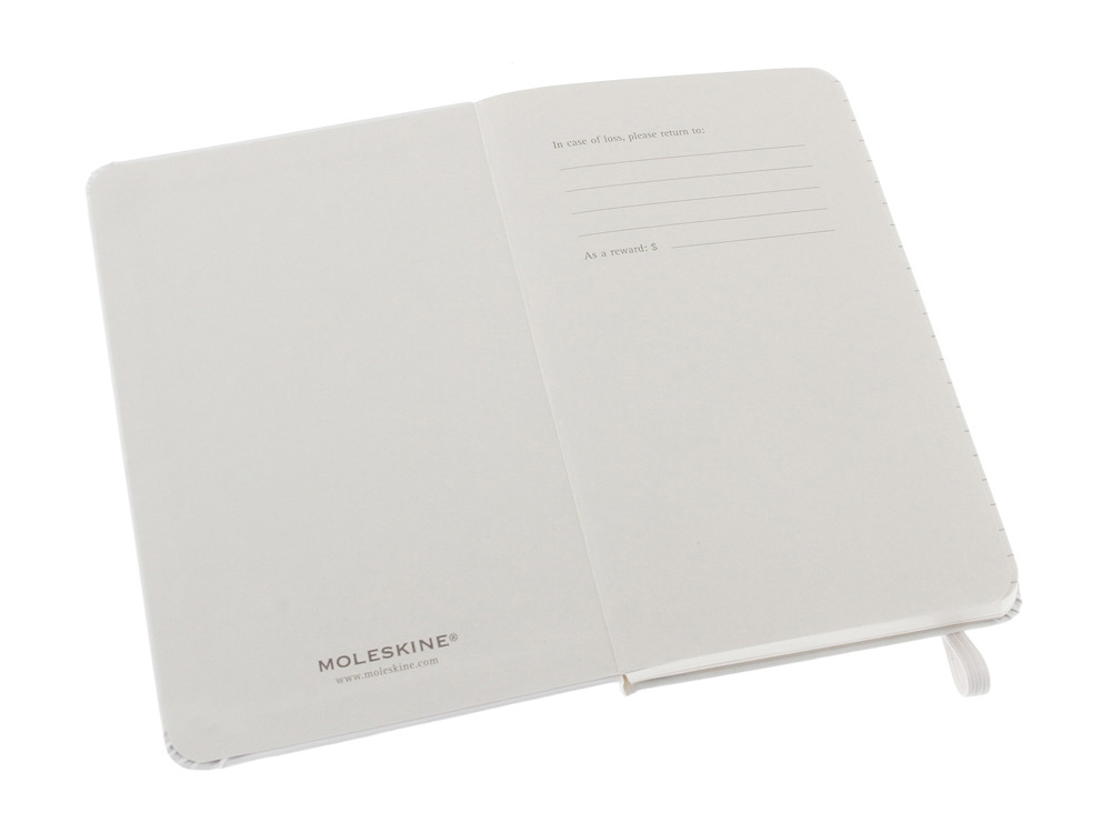 Записная книжка Moleskine Classic (в линейку) в твердой обложке, Pocket (9x14см), белый - купить оптом