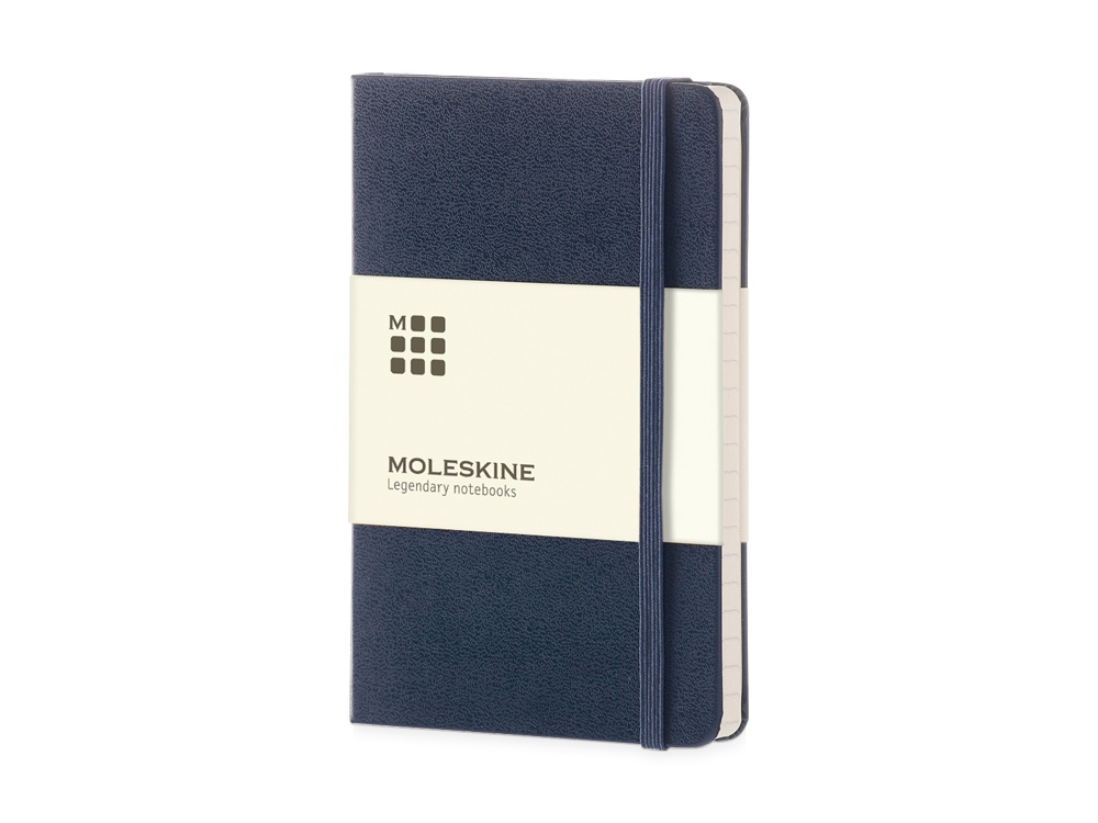 Записная книжка Moleskine Classic (в линейку) в твердой обложке, Large (13х21см), синий - купить оптом