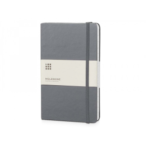 Записная книжка Moleskine Classic (в линейку) в твердой обложке, Large (13х21см), серый - купить оптом