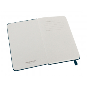 Записная книжка Moleskine Classic (в линейку) в твердой обложке, Pocket (9x14см), голубой сапфир - купить оптом