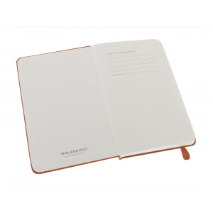 Записная книжка Moleskine Classic (в линейку) в твердой обложке, Pocket (9x14см), оранжевый коралл - купить оптом