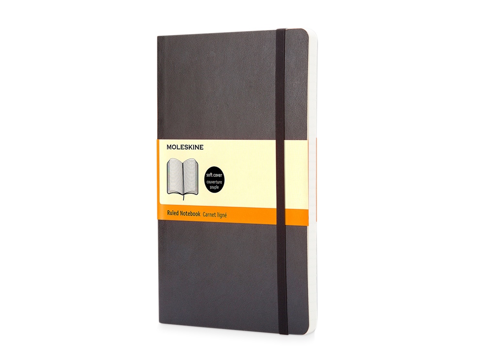 Записная книжка Moleskine Classic Soft (в линейку), Pocket (9х14 см), черный - купить оптом
