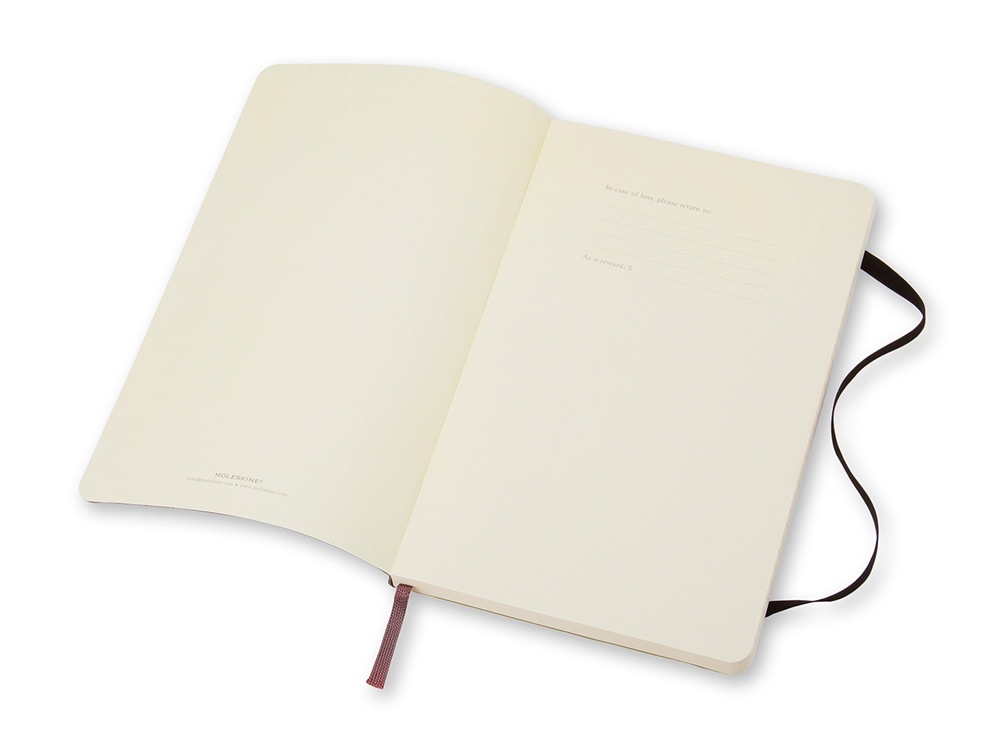 Записная книжка Moleskine Classic Soft (в линейку), Pocket (9х14 см), черный - купить оптом