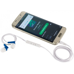 Наушники Earbuds, ярко-синий - купить оптом