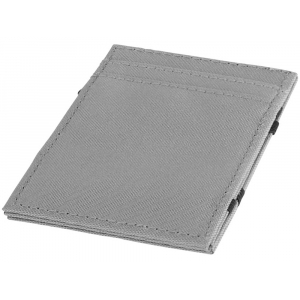 Бумажник Adventurer RFID Flip Over, серый/черный - купить оптом