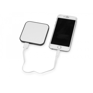Портативное зарядное устройство (power bank) Квадрум, 2600 mAh, черный - купить оптом