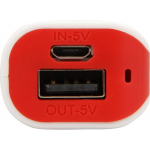 Портативное зарядное устройство (power bank) Basis, 2000 mAh, красный, фото 2