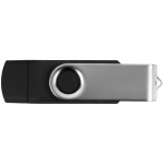 USB/micro USB-флешка 2.0 на 16 Гб Квебек OTG, черный, фото 3