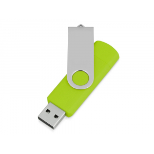 USB/micro USB-флешка 2.0 на 16 Гб Квебек OTG, зеленое яблоко - купить оптом