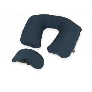 Набор дорожный Travel Blue Sleep Set, синий - купить оптом