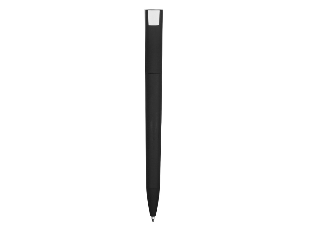 Ручка пластиковая soft-touch шариковая Zorro, черный/белый - купить оптом