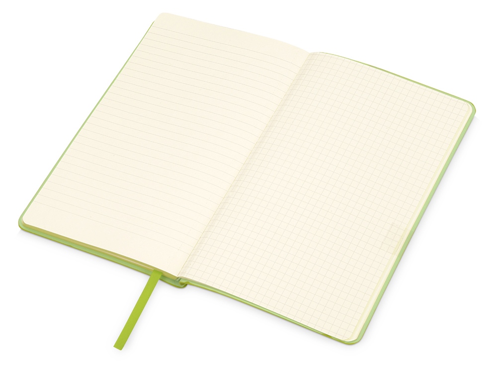 Блокнот Notepeno 130x205 мм с тонированными линованными страницами, зеленое яблоко - купить оптом