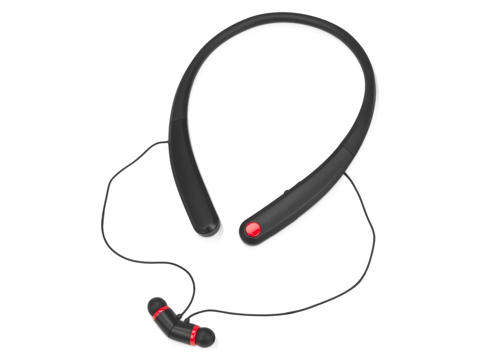 Беспроводные наушники с микрофоном Soundway, черный/красный - купить оптом