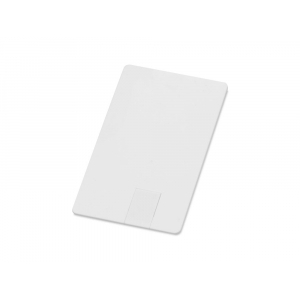 Флеш-карта USB 2.0 16 Gb в виде пластиковой карты Card, белый - купить оптом