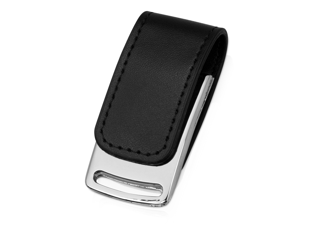 Флеш-карта USB 2.0 16 Gb с магнитным замком Vigo, черный/серебристый - купить оптом