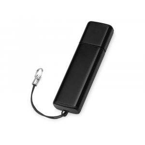 Флеш-карта USB 2.0 16 Gb металлическая с колпачком Borgir, черный - купить оптом