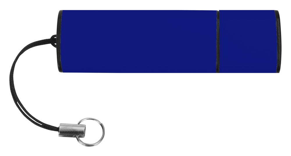 Флеш-карта USB 2.0 16 Gb металлическая с колпачком Borgir, темно-синий - купить оптом