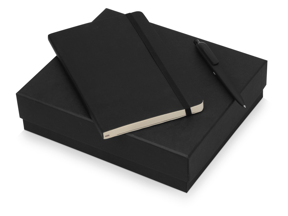 Подарочный набор Moleskine Indiana с блокнотом А5 Soft и ручкой, черный - купить оптом