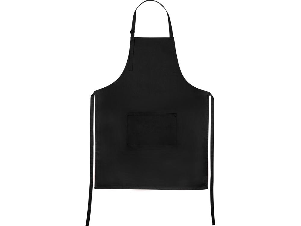 Хлопковый фартук 180gsm, черный - купить оптом