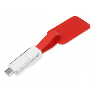 Зарядный кабель 3-в-1 Charge-it, красный - купить оптом