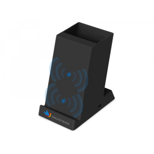 Беспроводная зарядка-подставка с подсветкой Glow box, черный - купить оптом