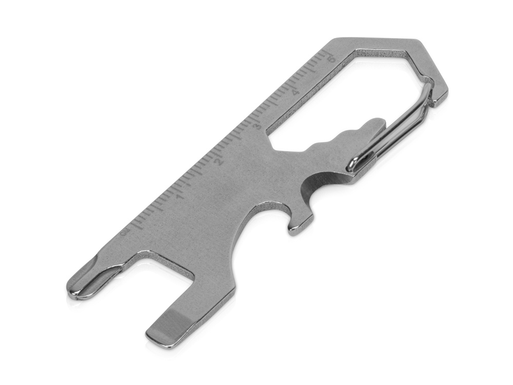 Мультиинструмент Carabiner, серебристый - купить оптом