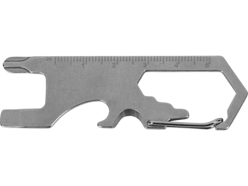 Мультиинструмент Carabiner, серебристый - купить оптом