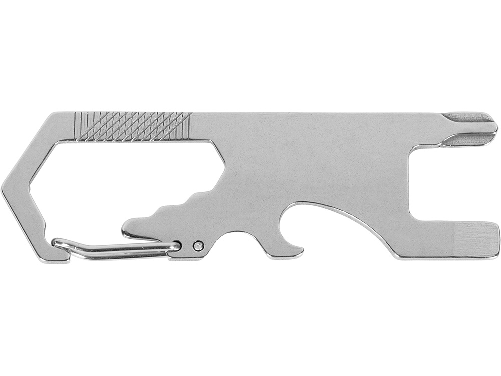 Мультиинструмент Carabiner, серебристый - купить оптом