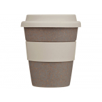 Стакан с силиконовой крышкой Cafe, beige, серо-коричневый/бежевый, фото 2