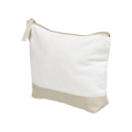 Косметичка хлопковая Cotton, белый/бежевый, фото 1