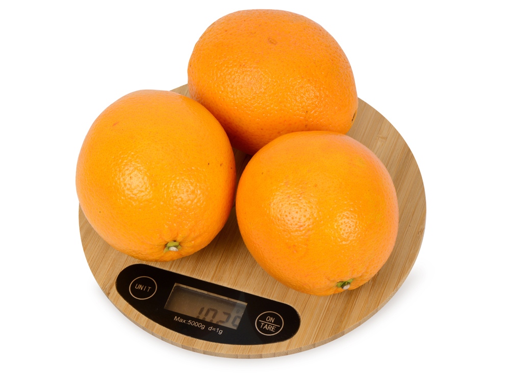Бамбуковые кухонные весы Scale, натуральный - купить оптом