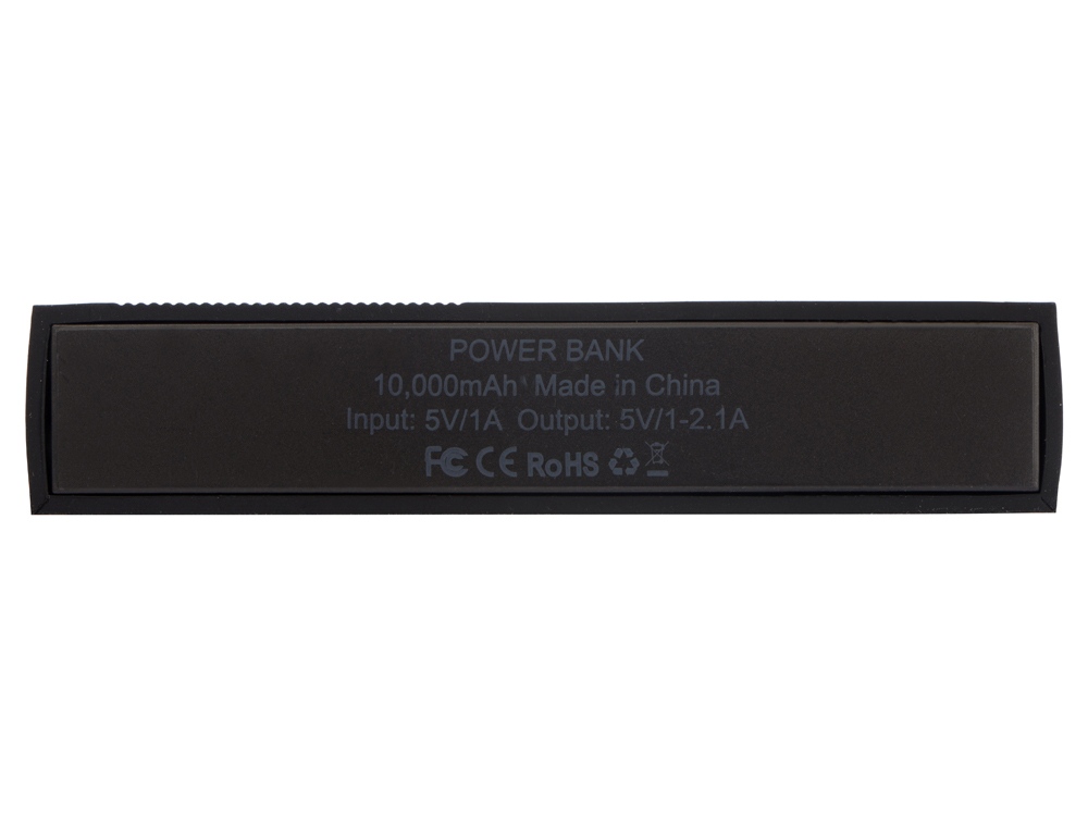 Портативное зарядное устройство Edge Black, 10000 mAh, черный матовый - купить оптом