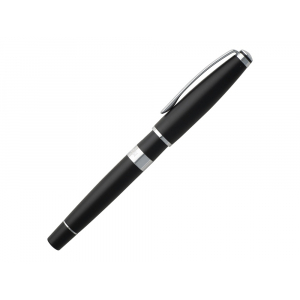 Ручка-роллер Bicolore Black, Cerruti 1881, черный/серебристый - купить оптом