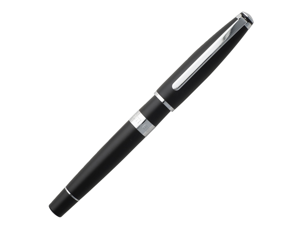 Ручка-роллер Bicolore Black, Cerruti 1881, черный/серебристый - купить оптом