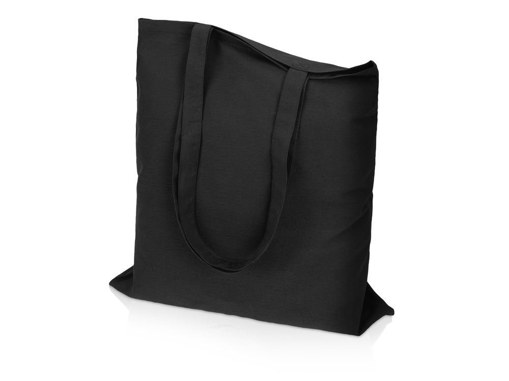 Сумка для шопинга Carryme 140 хлопковая, 140 г/м2, черный - купить оптом