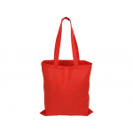 Сумка для шопинга Carryme 140 хлопковая, 140 г/м2, красный, фото 2