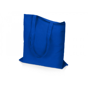 Сумка для шопинга Carryme 140 хлопковая, 140 г/м2, синий - купить оптом