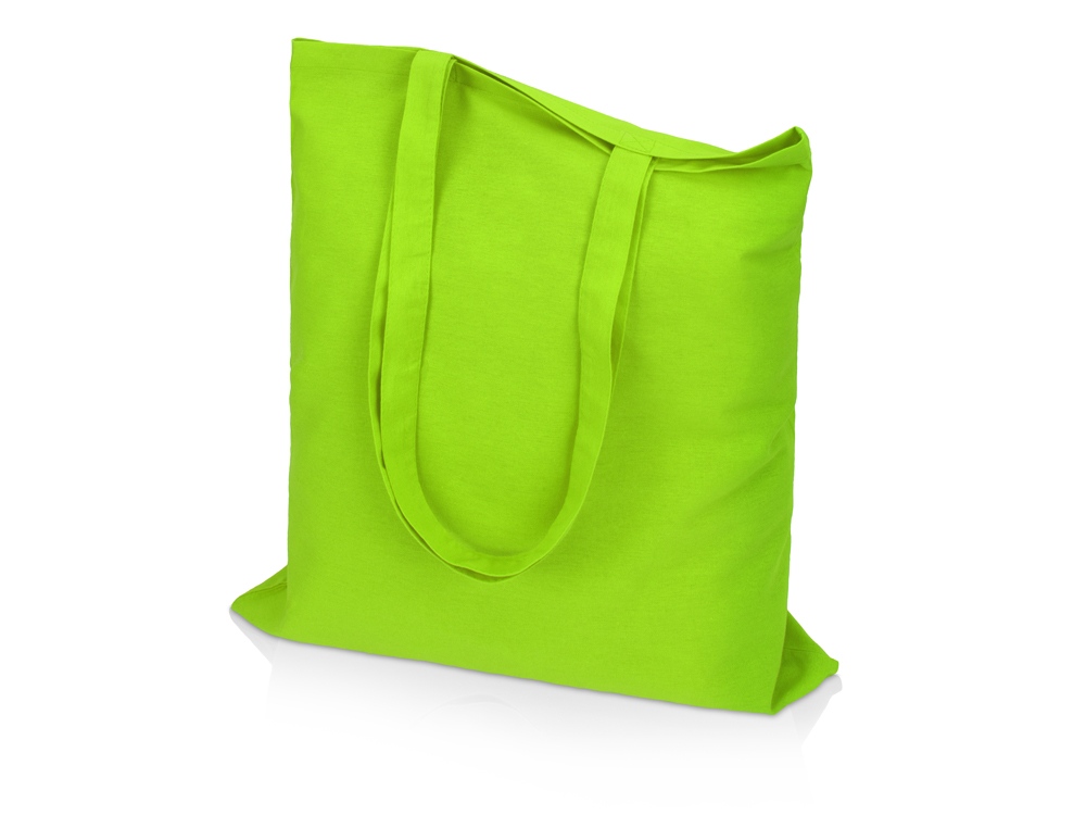 Сумка для шопинга Carryme 140 хлопковая, 140 г/м2, зеленое яблоко - купить оптом